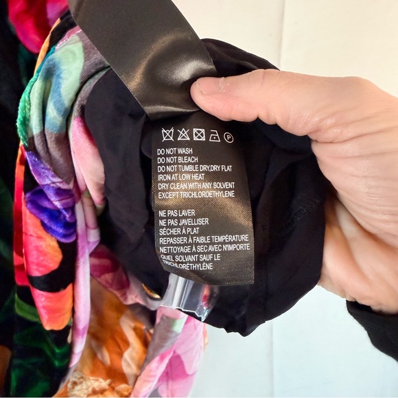 FARM RIO ANTHROPOLOGIE Women’s Size L Dress Maxi Velvet Velour Floral NWT - Picture 6 of 16